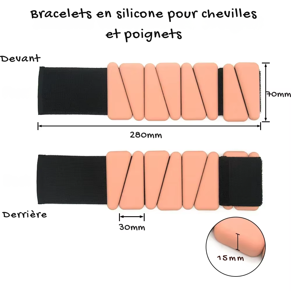 Bracelets lestés - La touche discrète pour une silhouette plus tonique !