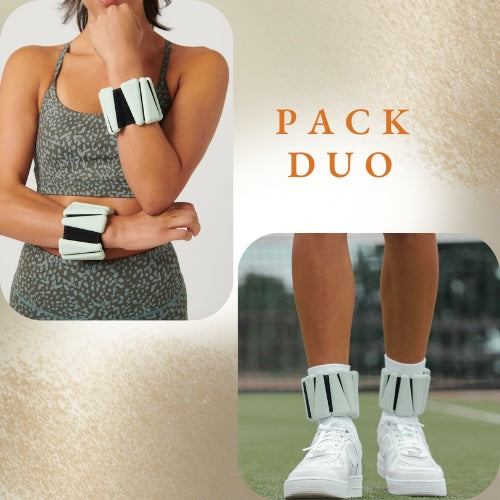 Pack 2 paires de bracelets lestés